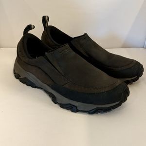 Merrell Men’s Coldpack Ice Moc Waterproof Snow Boots Shoes in Brown. Slip On. Le